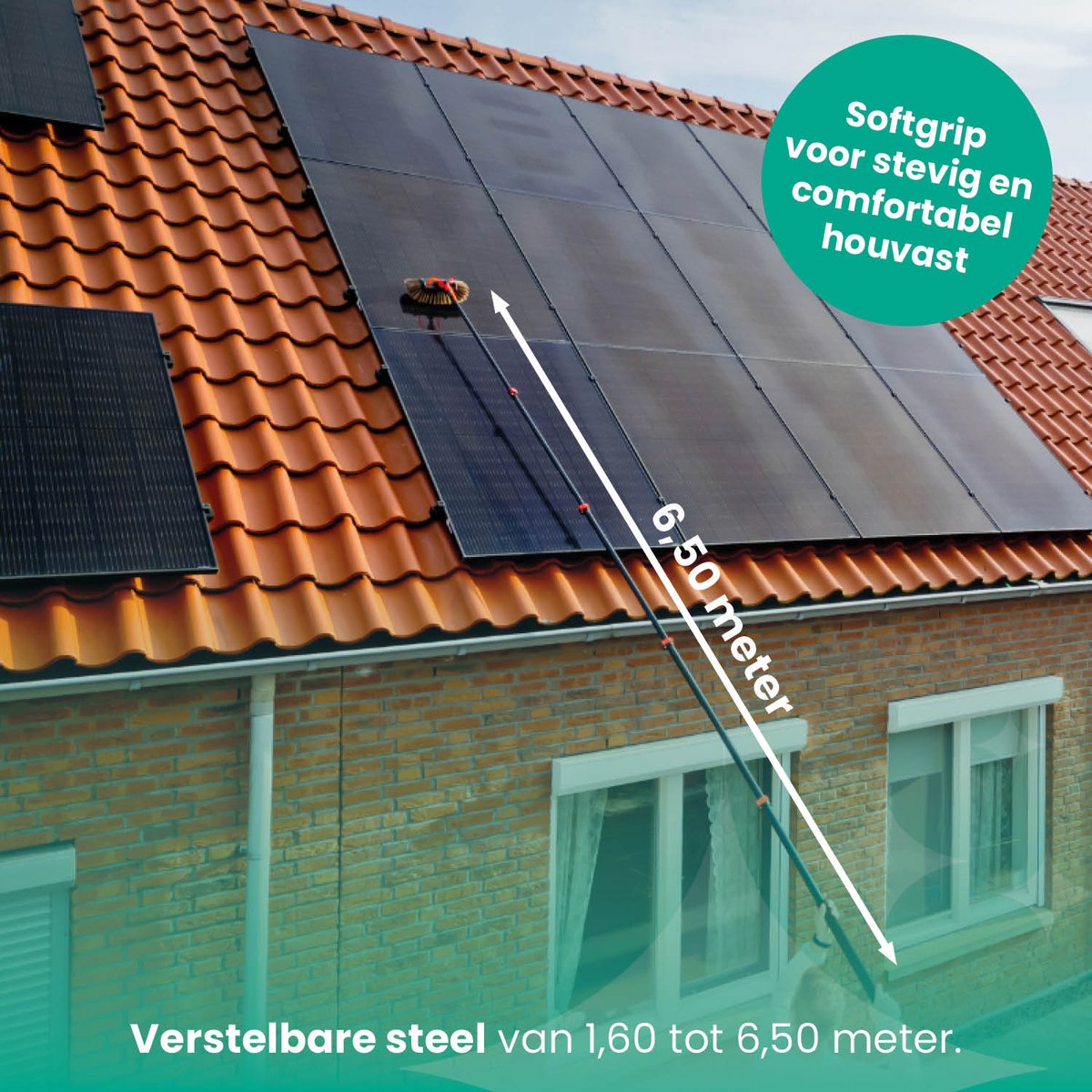 Shine - Deluxe Telescopische Wasborstel 6,5 Meter