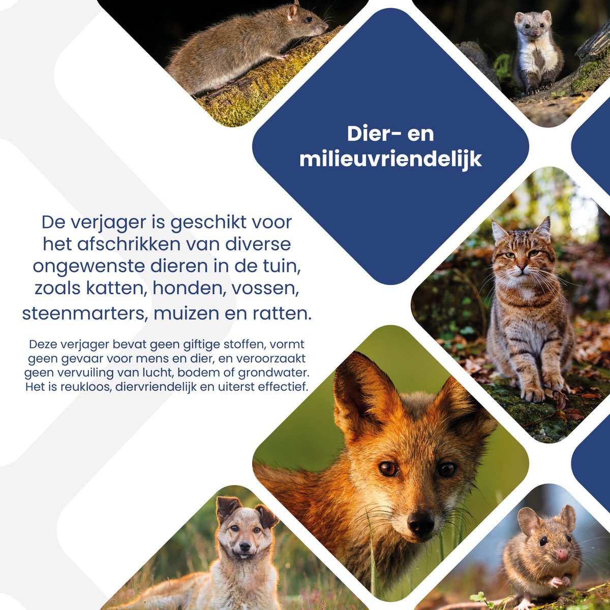 Nexxt - Ultrasone Kattenverjager op Batterijen