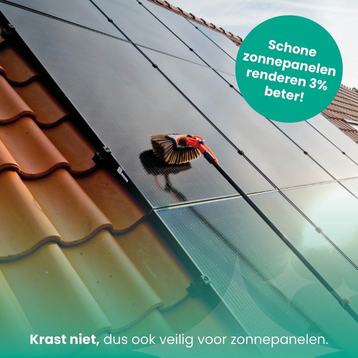 Shine - Deluxe Telescopische Wasborstel 6,5 Meter
