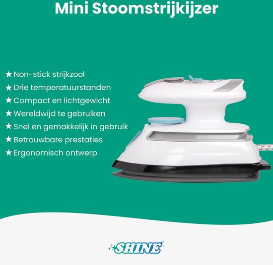Shine - Mini Stoomstrijkijzer