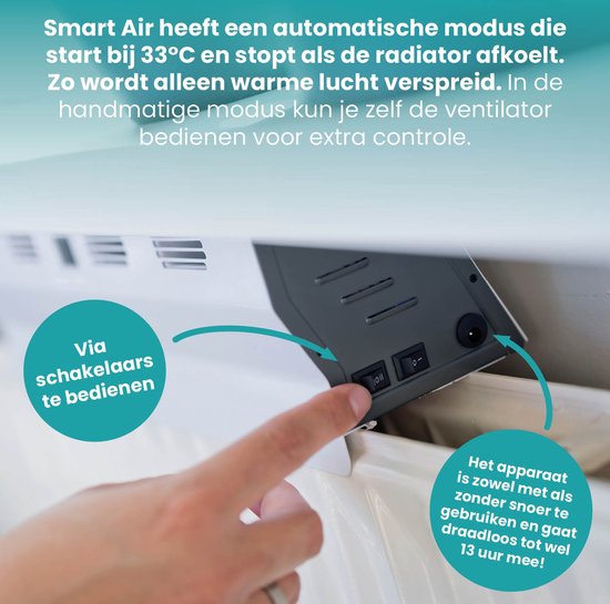 Nexxt - SmartAir Boost Draagbare Radiatorventilator