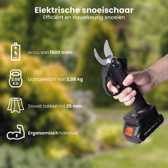 QLT - Snoeischaar met Accu