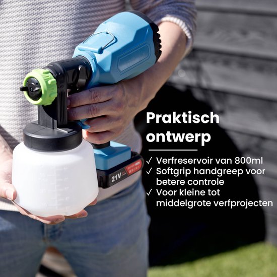 QLT - Verfspuit op Accu