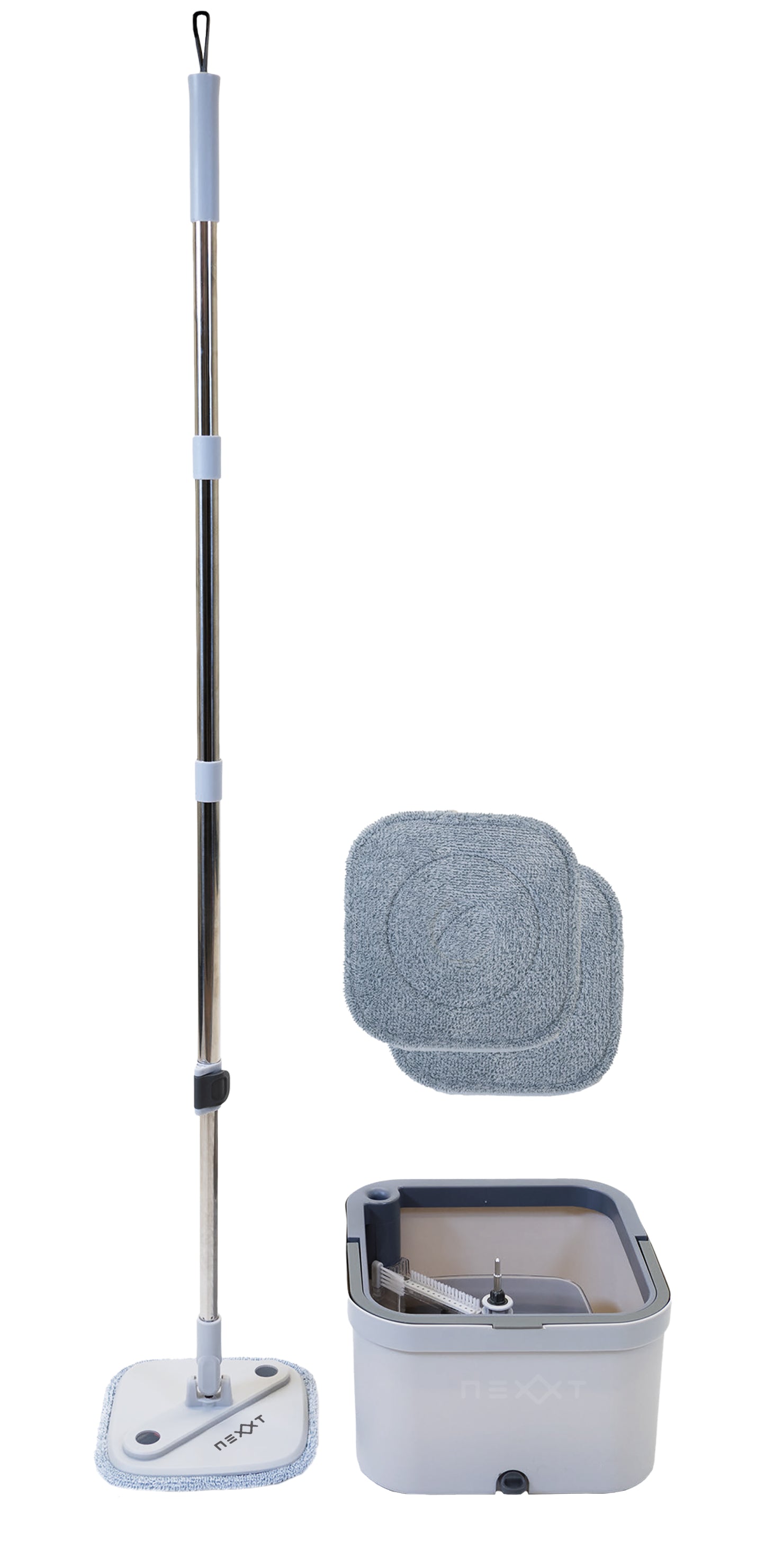 Nexxt - Rotating Mop Set with 2 Mops