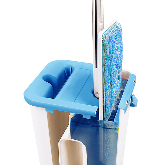 Nexxt - Flat Mop met Emmer 360° Draaibaar