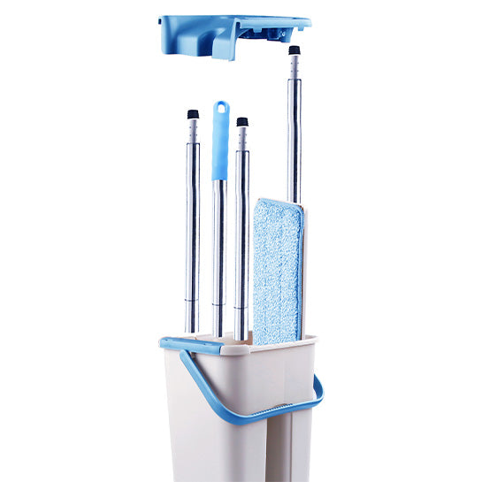 Nexxt - Flat Mop met Emmer 360° Draaibaar