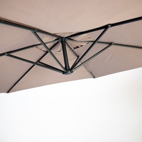 QLT - XXL Zweefparasol Taupe