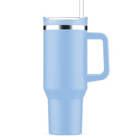 Nexxt - RVS Thermosbeker met Handvat en Rietje
