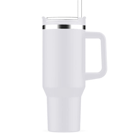 Nexxt - RVS Thermosbeker met Handvat en Rietje