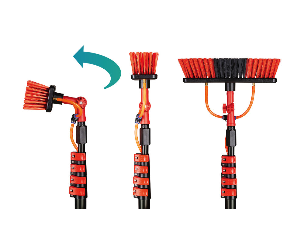 Shine - Telescoopsteel met borstel - 6 delige set