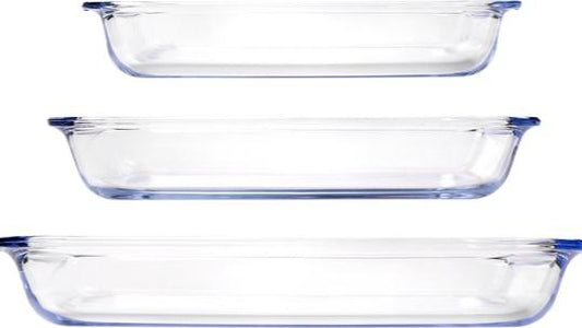 Nexxt - Glazen Ovenschaal Set van 3 Stuks