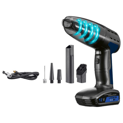 Nexxt - 4-in-1 Luchtcompressor & Handstofzuiger