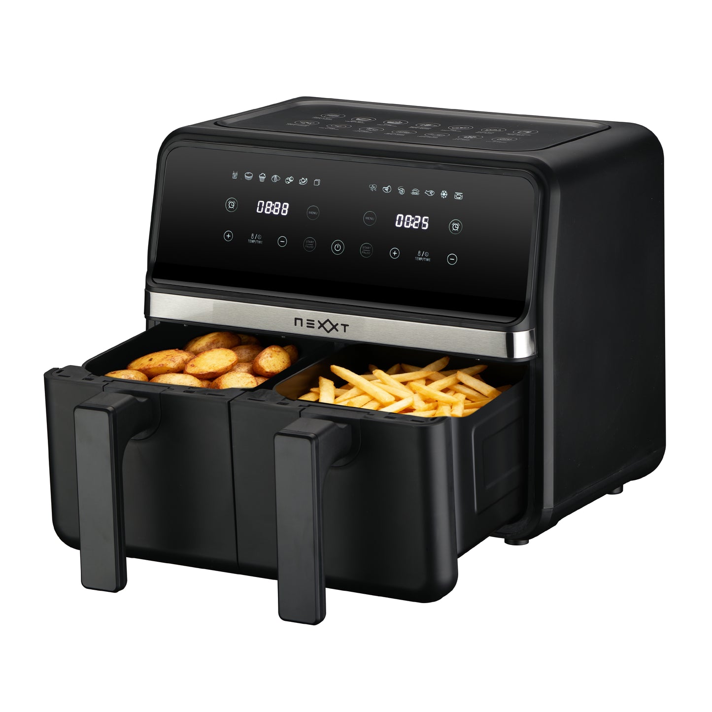 Nexxt - Dubbele Airfryer 4L + 4L