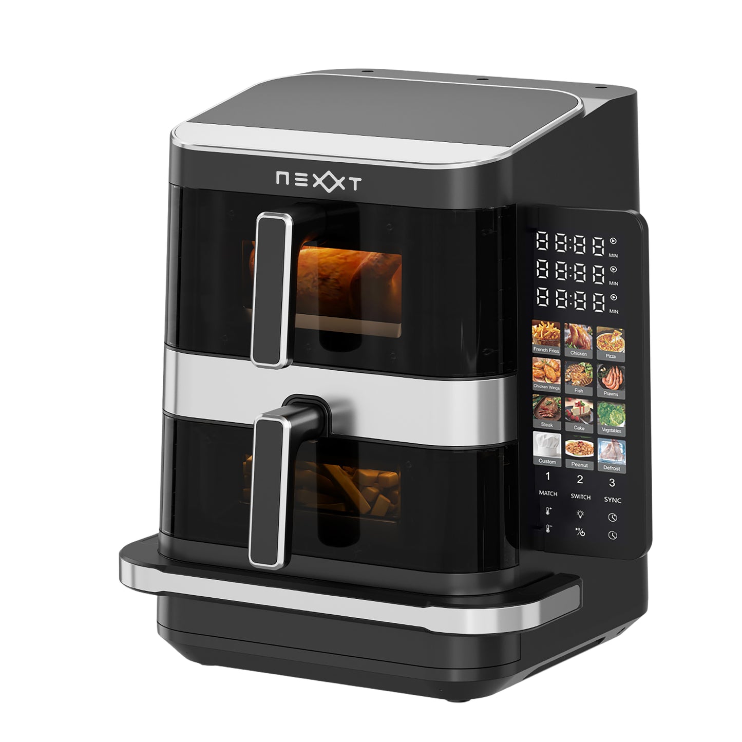 Nexxt - Double Stack Airfryer with Pizza Maker