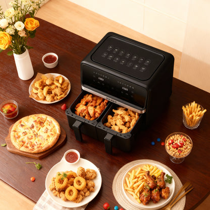 Nexxt - Dubbele Airfryer 4L + 4L