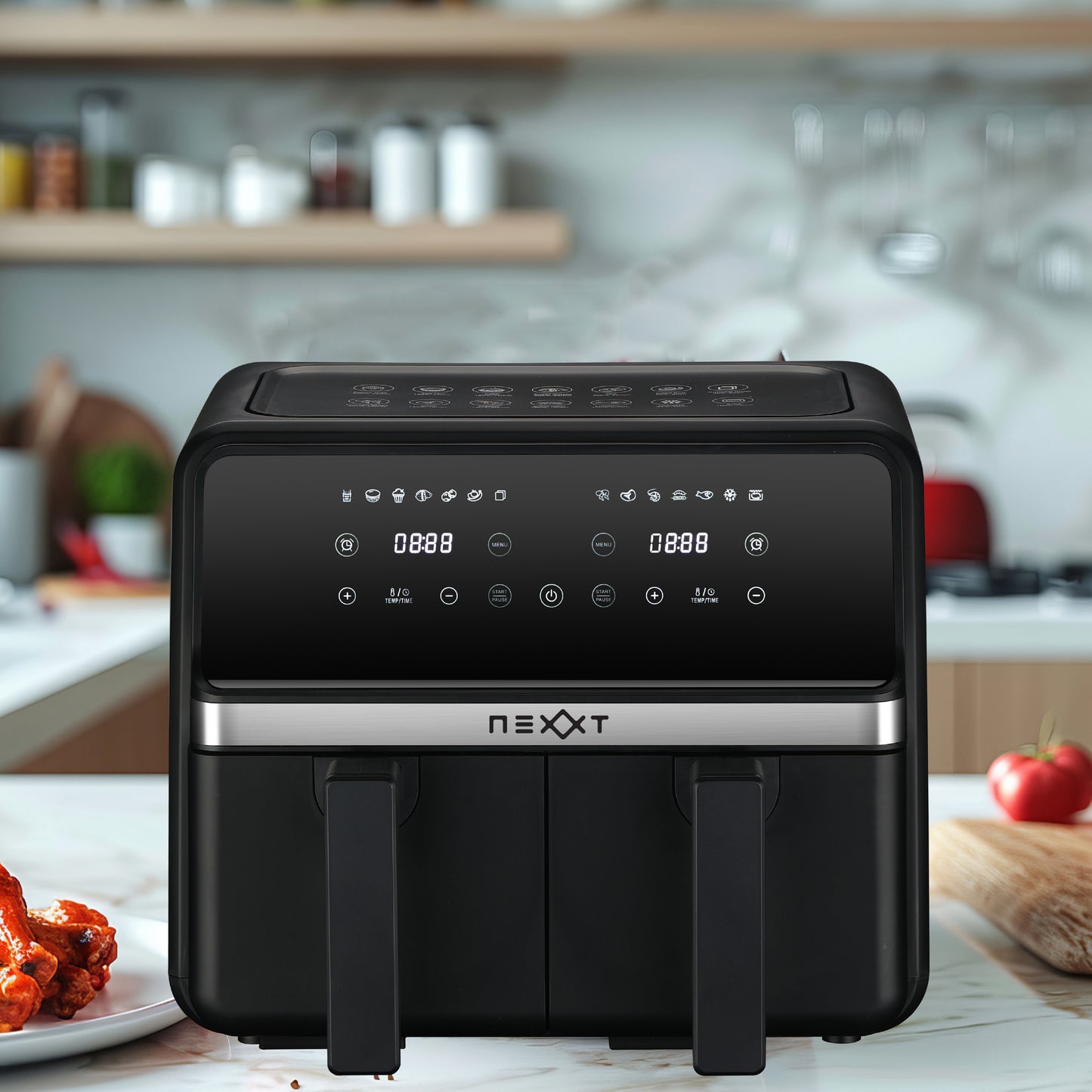 Nexxt - Dubbele Airfryer 4L + 4L