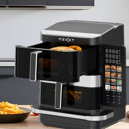 Nexxt - Double Stack Airfryer with Pizza Maker