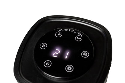 Nexxt -  tower heater with flame - black