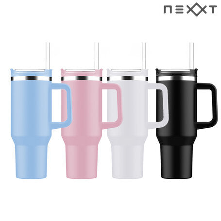 Nexxt - RVS Thermosbeker met Handvat en Rietje